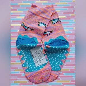 Tsumori Chisato Colorful pretty birds pink Socks rare new